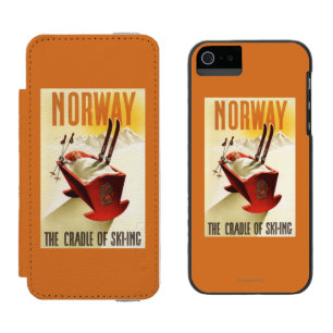 Norwegen - die Wiege des Skifahrens Incipio Watson™ iPhone 5 Geldbörsen Hülle