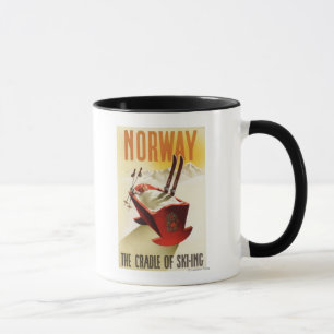 Norwegen - die Wiege des Skifahrens Tasse