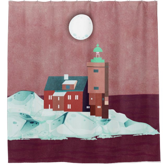 Norwegen Duschvorhang (Vorderseite)