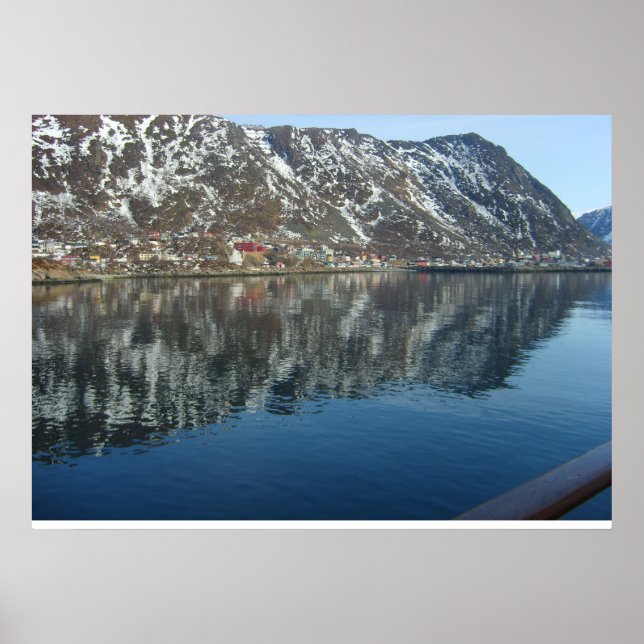 Norwegen, Eintritt in einen Fjord Poster (Vorne)