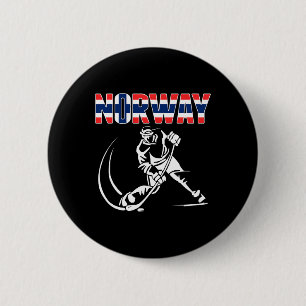 Norwegen Eishockey-Liebhaber Jersey - Norwegisches Button
