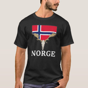 Norwegen Elk Flag Expedition Oslo Holiday 1 T-Shirt