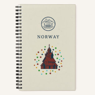 Norwegen-Erbe & Stave Church Fotoarchiv Notizbuch