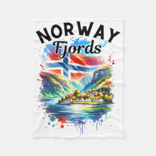 Norwegen Fjorde Kreuzfahrt Norwegische Flagge Skan Fleecedecke