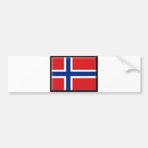 Norwegen-Flagge Autoaufkleber