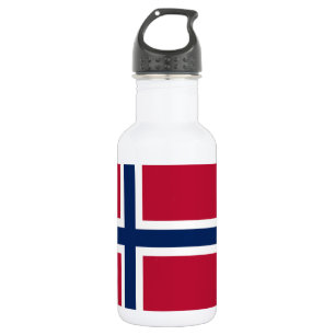 Norwegen-Flagge Edelstahlflasche