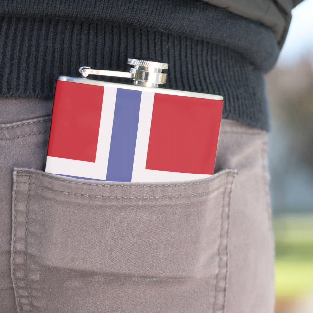 Norwegen-Flagge Flachmann (Beispiel)