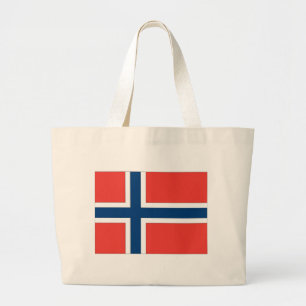 Norwegen-Flagge Jumbo Stoffbeutel