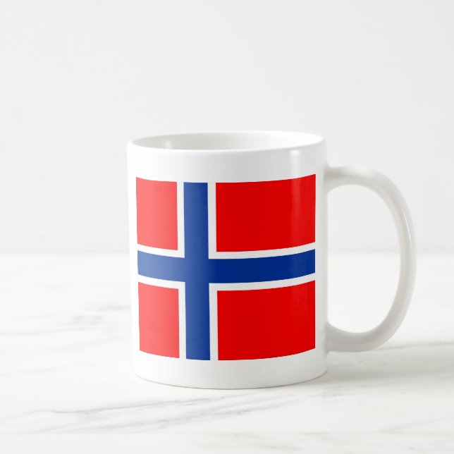 Norwegen-Flagge Kaffeetasse (Rechts)