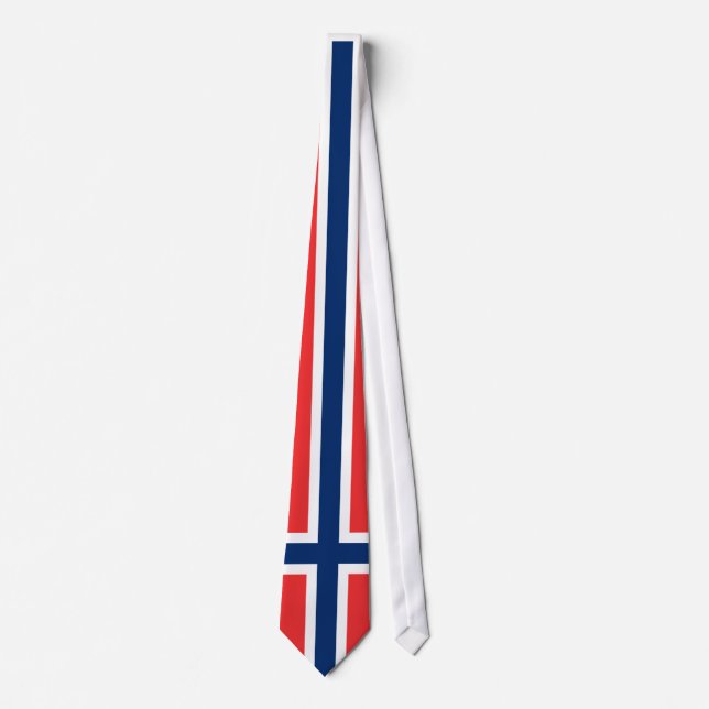 Norwegen-Flagge Krawatte (Vorderseite)