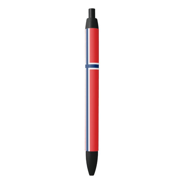 Norwegen-Flagge Kugelschreiber (Vorderseite Vertikal)