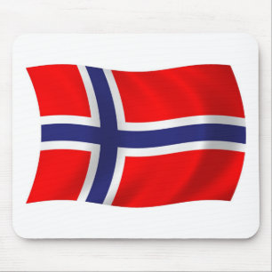 Norwegen Flagge Mauspad