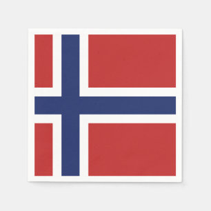Norwegen-Flagge Serviette
