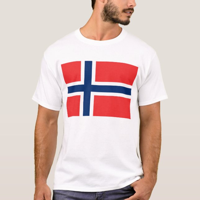 Norwegen, Flagge T-Shirt (Vorderseite)