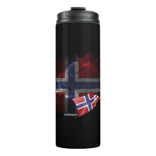 Norwegen-Flagge Thermosbecher