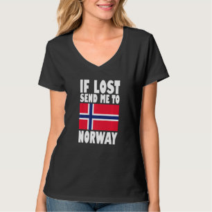 Norwegen-Flaggen-Design Wenn verloren, schicken S T-Shirt