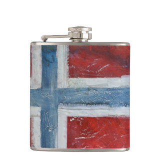 Norwegen-Flaggen-Flasche Flachmann