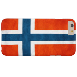 Norwegen-Flaggen-Schmutz Barely There iPhone 6 Plus Hülle