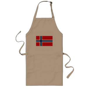 Norwegen-Flaggen-Schürze Lange Schürze