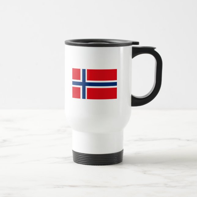 Norwegen-Flaggen-Tasse Reisebecher (Rechts)