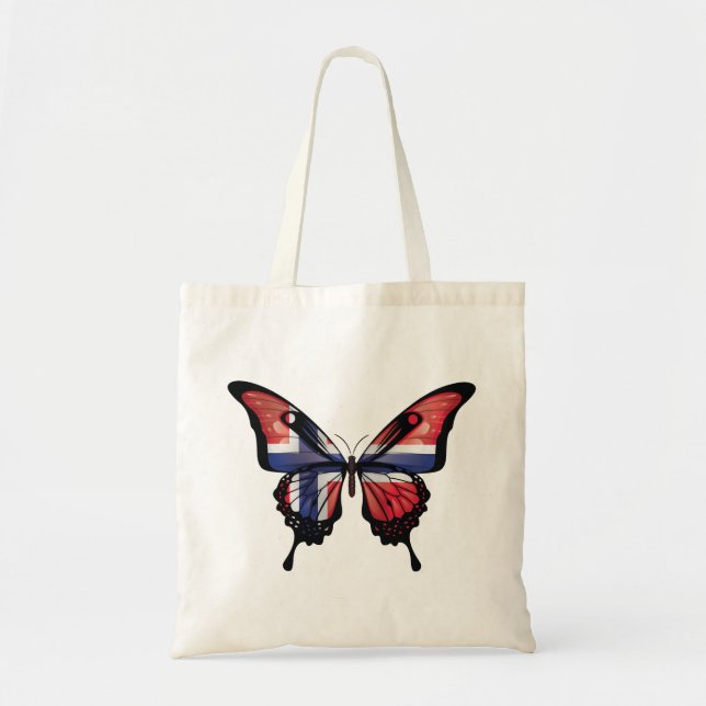 Norwegen Frack Butterfly Flag Tragetasche (Vorne)