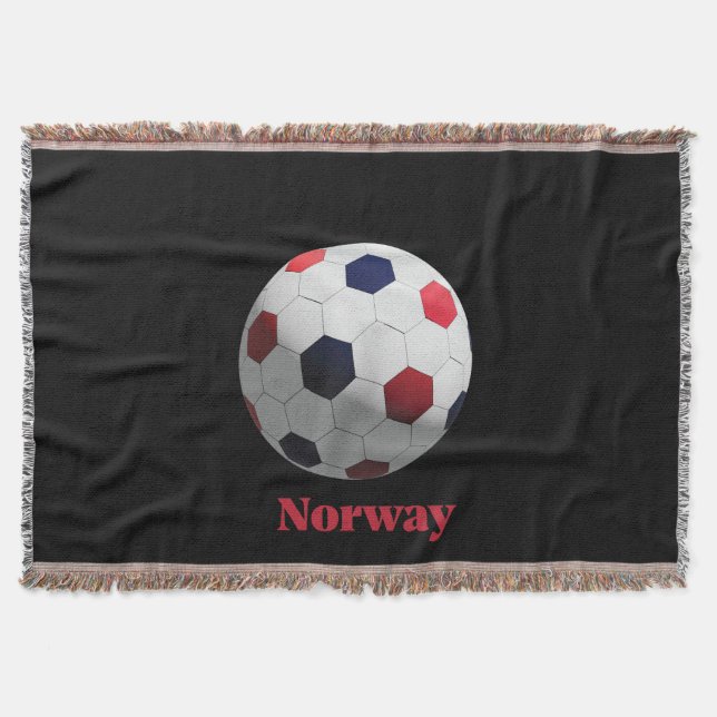 Norwegen Fußball Decke (Vorderseite)