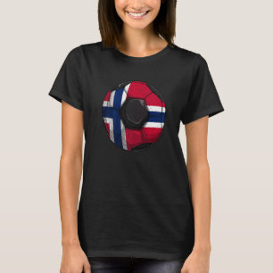 Norwegen Fußball Norwegen-Flagge Norwegische Junge T-Shirt