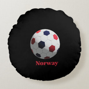 Norwegen Fußball Rundes Kissen