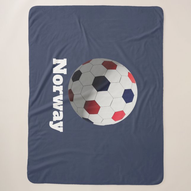 Norwegen Fußball Sherpadecke (Vorderseite)