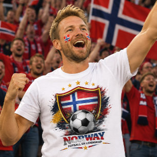 Norwegen Fußballfan Norwegische Fußballweltmeister T-Shirt