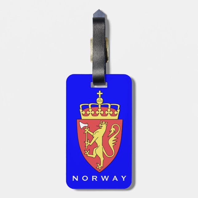 Norwegen-Gepäckanhänger   Norge bagasje Umbau Gepäckanhänger (Rückseite vertikal)