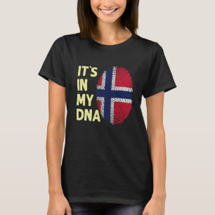 Norwegen in meinem DNA-Norwegischen Flaggenteam No T-Shirt