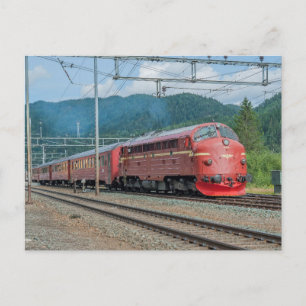 Norwegen. Jubileumstog 16.08.2014 in Støren st. Postkarte