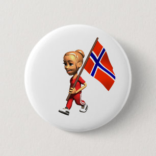 Norwegen-Knopf Button