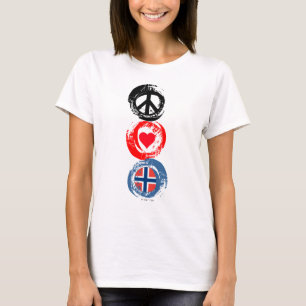 Norwegen-Liebe-FriedensT - Shirt 3