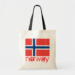 Norwegen Liebes Friedensbeutel 3 Tragetasche