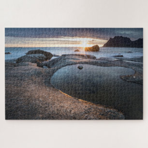 Norwegen Lofoten Mitternachtssonne
