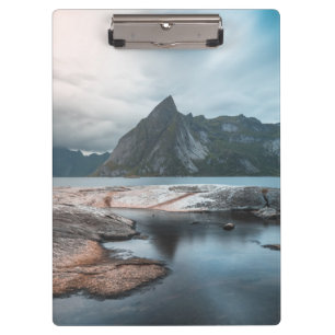 Norwegen Lofoten Mountain Klemmbrett
