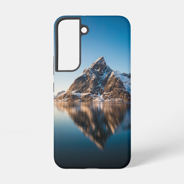 Norwegen Lofoten Mountain Samsung Galaxy Hülle (Rückseite)