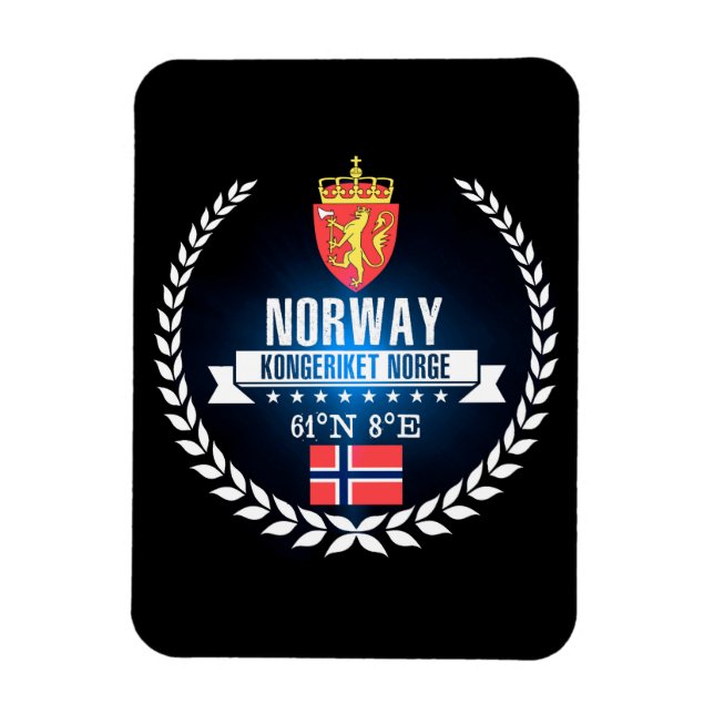Norwegen Magnet (Vertikal)