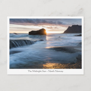 Norwegen Midnight Sun Postkarte