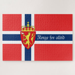 Norwegen, mit Wappen, Norge für alle