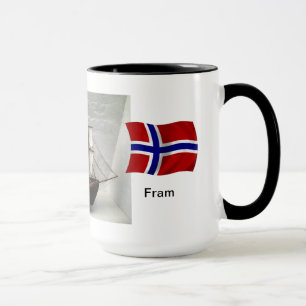 Norwegen, Modell von Nansens Schiff "Fram " Tasse