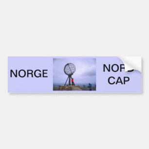 Norwegen, Nordkap, Kugelsymbol Autoaufkleber