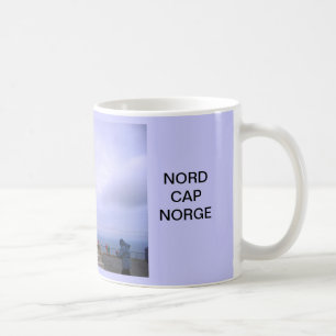 Norwegen, Nordkap, Kugelsymbol Kaffeetasse