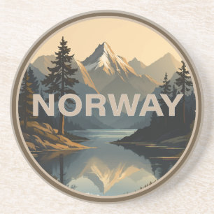 Norwegen Norge Skandinavien Europa Getränkeuntersetzer