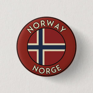 Norwegen Norway Button