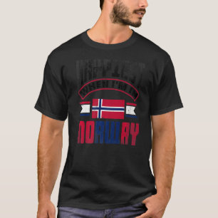 Norwegen Norweger Norwegen Glücklichsten Wenn Ich T-Shirt
