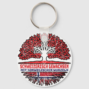 Norwegen Norwegisch Schweizer Schweiz Baum Wurzel Schlüsselanhänger