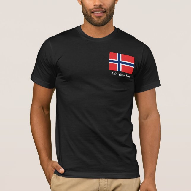 Norwegen - norwegische Flagge T-Shirt (Vorderseite)